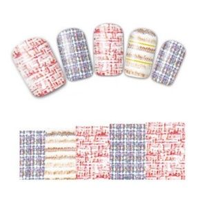💐4/$16💐 Tweed Fabric Pattern Nail Wrap